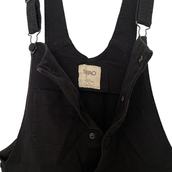 Black Stretchy Overalls - Picture 5 of 7
